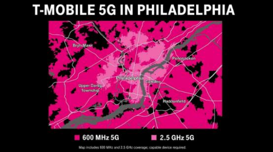 T-Mobile开始利用Sprint的频谱改进其5G网络
