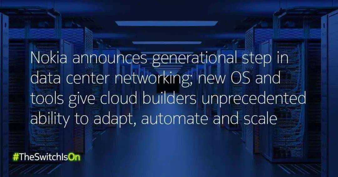 诺基亚宣布在苹果云数据中心部署的网络操作系统（NOS）