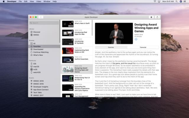 苹果在WWDC之前发布其开发者应用程序的Mac版本
